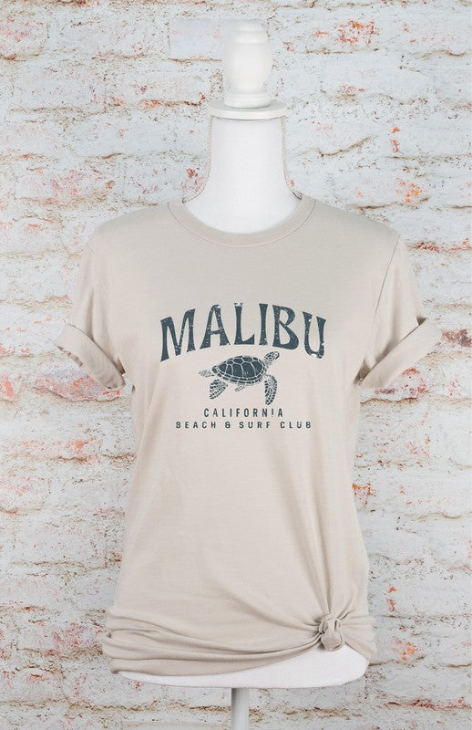 Malibu California Beach and Surf Bella Graphic Tee