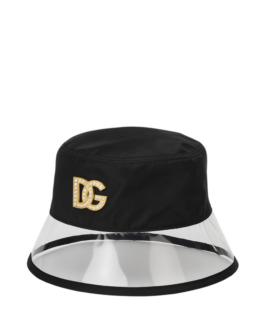 D&G Black Nylon Bucket Hat