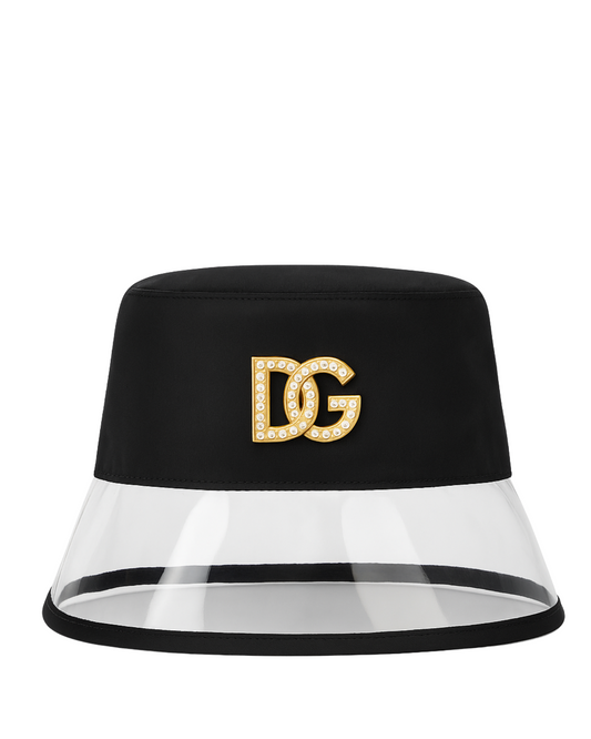 D&G Black Nylon Bucket Hat