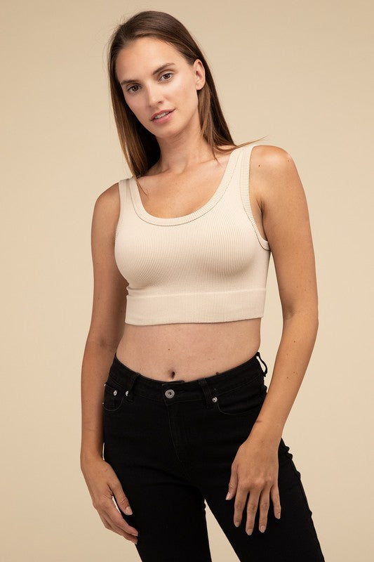 Ribbed Seamless Crop Top