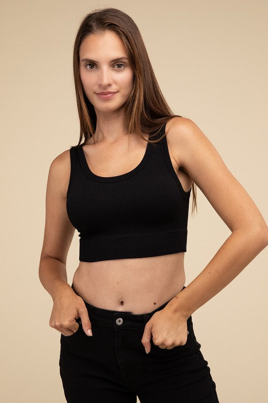 Ribbed Seamless Crop Top