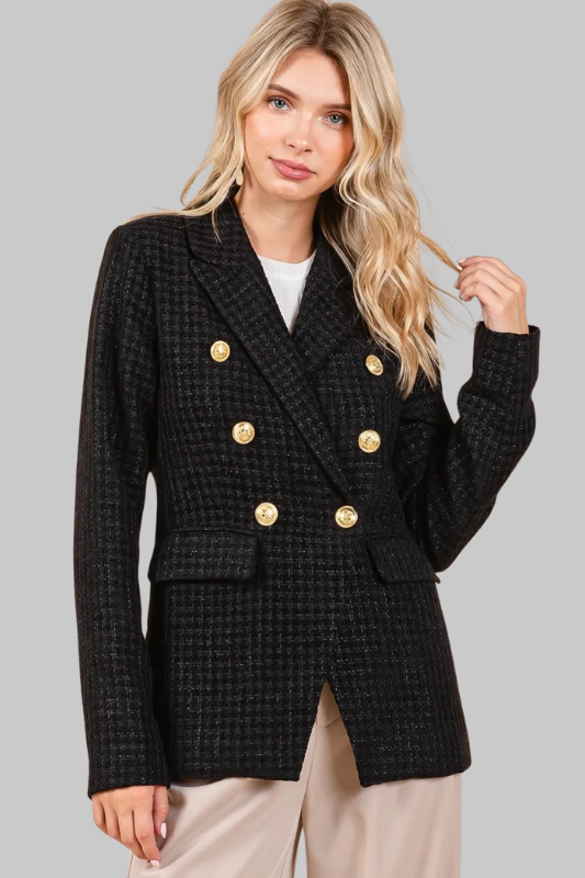Luxe Tweed Blazer Shorts Set