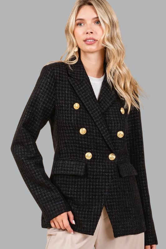 Luxe Tweed Blazer Shorts Set