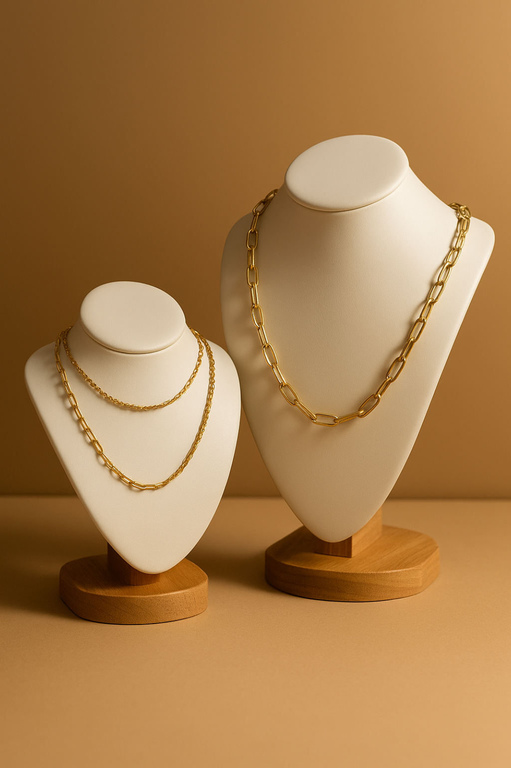 The Valette Chain Necklace 4mm – Paperclip Style 18K Gold PVD - Luxe and Allure