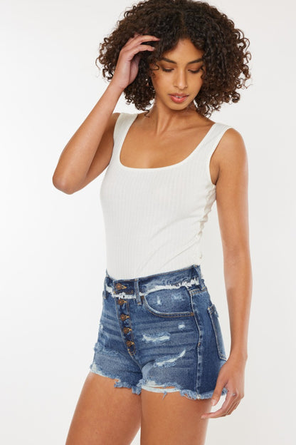 The Rebel Rise Denim Shorts