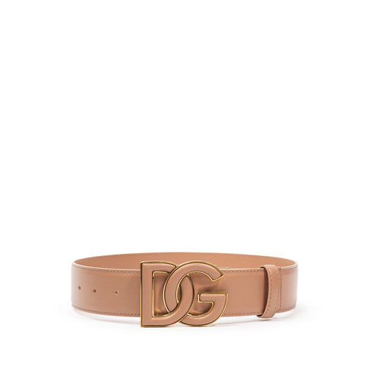 Dolce & Gabbana Logo Wide Leather Belt