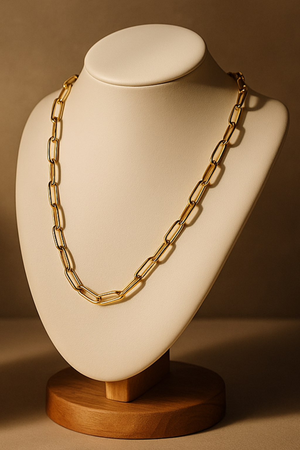 The Valette Chain Necklace 4mm – Paperclip Style 18K Gold PVD - Luxe and Allure