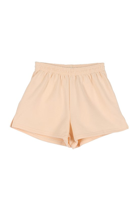 Luxe Cream Sweat Shorts