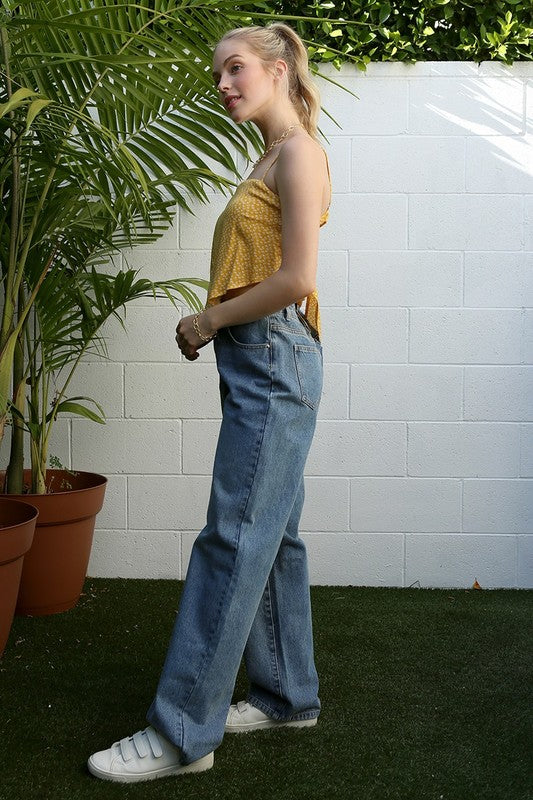 The Yellow Floral Tank Top