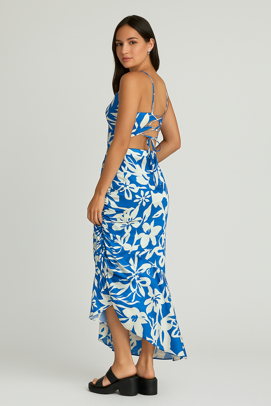 Coastal Bloom Halter Top