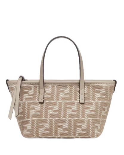 Fendi Dove grey Roll Mini Handbag