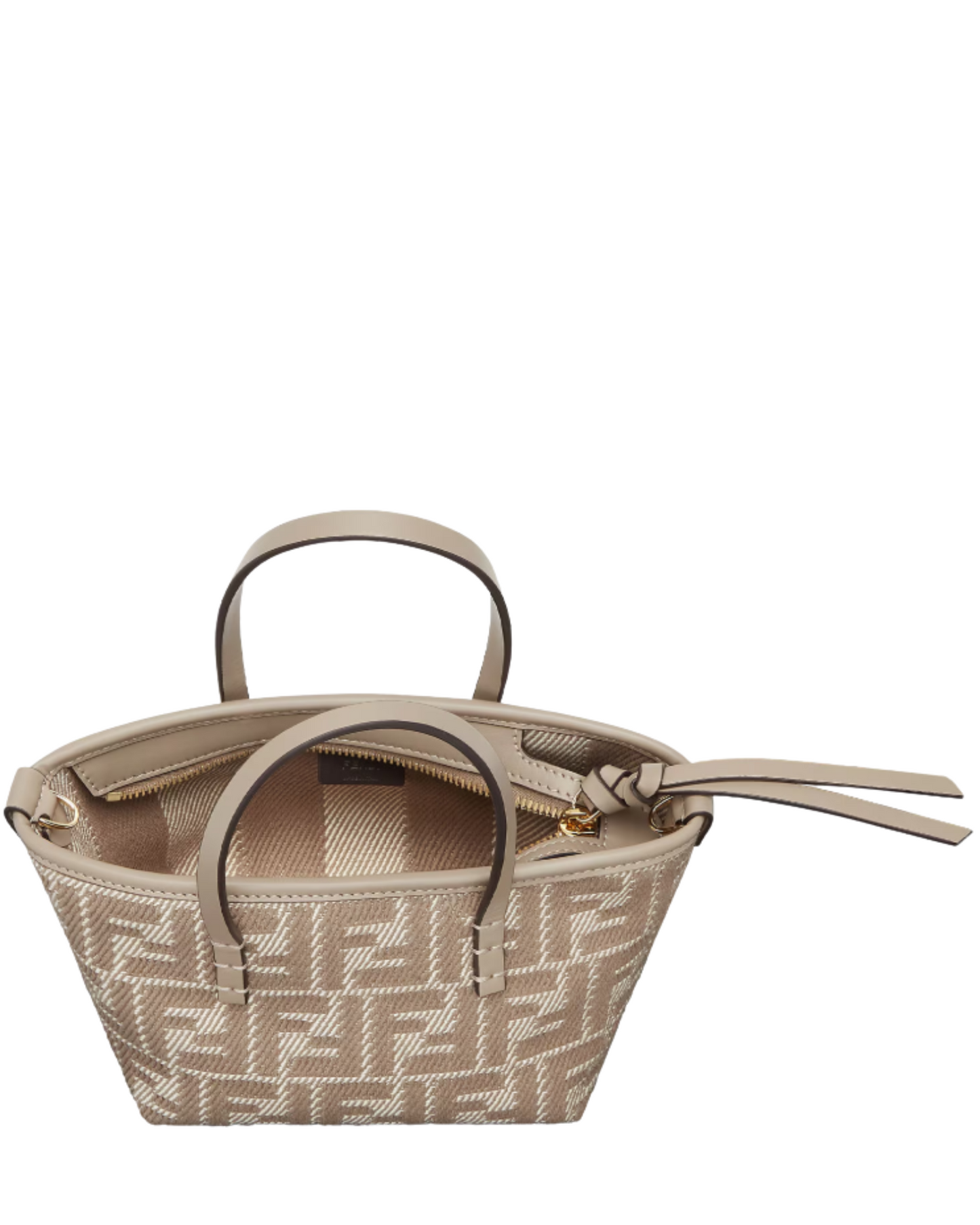 Fendi Dove grey Roll Mini Handbag