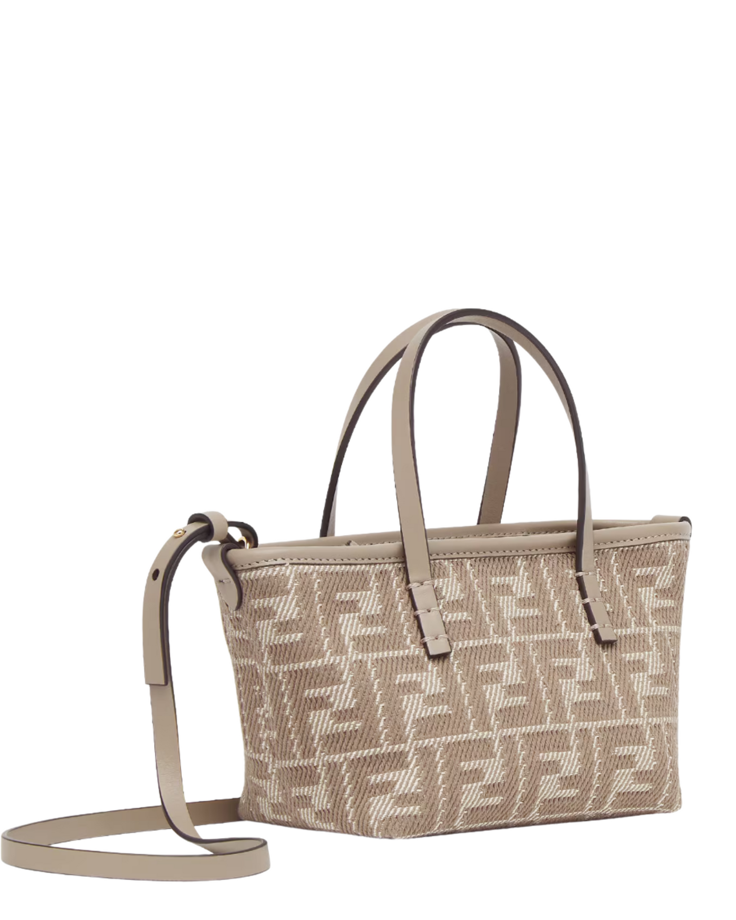 Fendi Dove grey Roll Mini Handbag