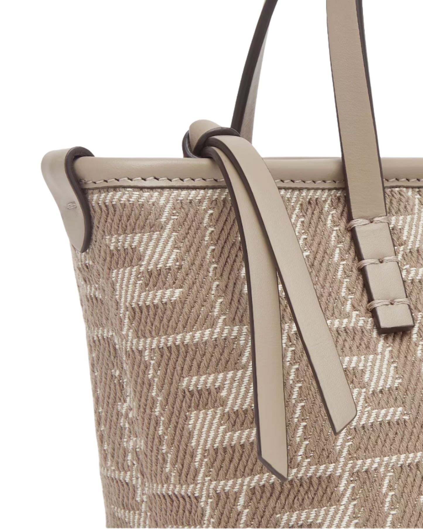 Fendi Dove grey Roll Mini Handbag