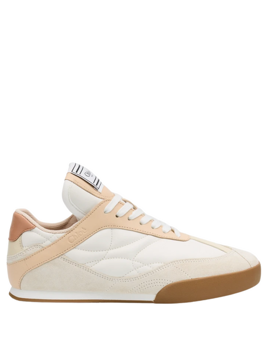 Chloé Kick Mixed Leather Low-Top Sneakers