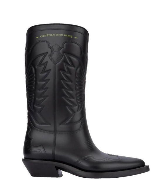 Dior Black Leather Boot