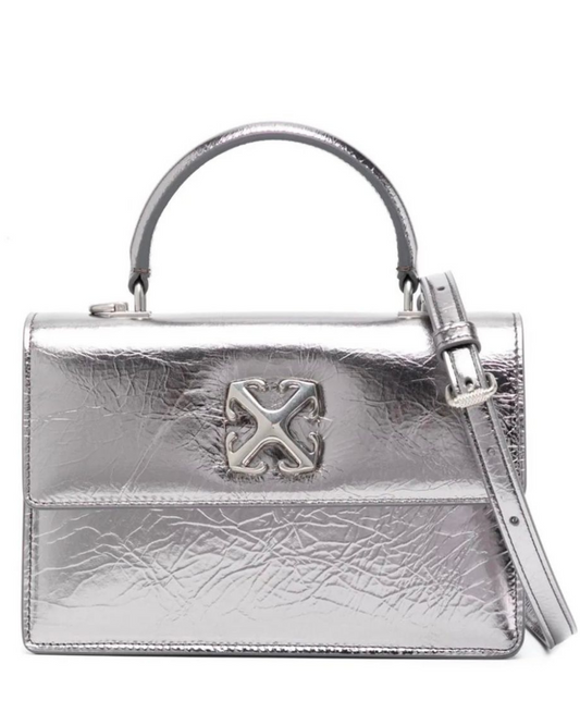 Off-White Jitney 1.4 Lamina Silver Bag