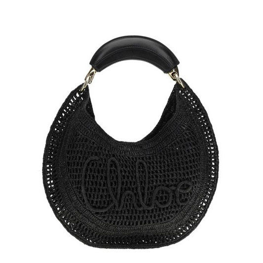 Summer Banana Hobo Bag in Raffia