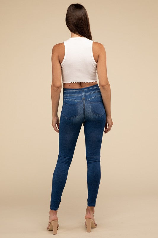 L & A Denim Leggings