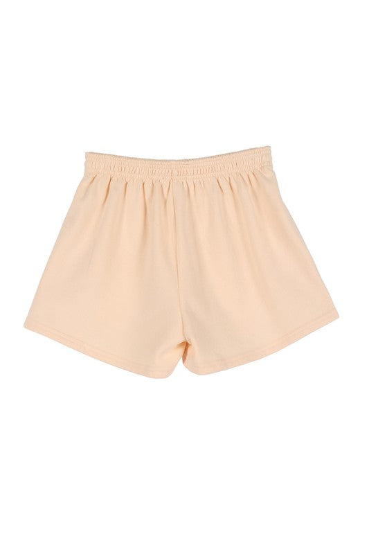 Luxe Cream Sweat Shorts