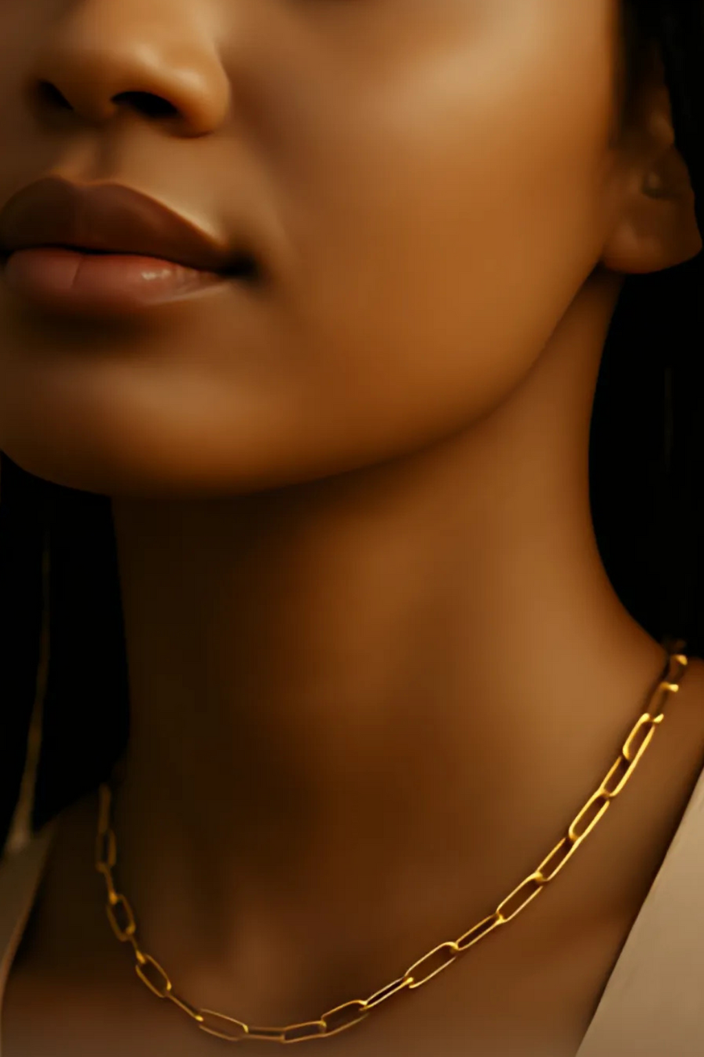 The Valette Chain Necklace 4mm – Paperclip Style 18K Gold PVD - Luxe and Allure