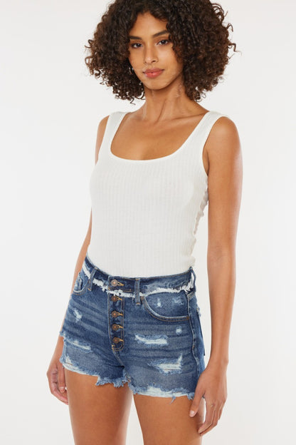 The Rebel Rise Denim Shorts