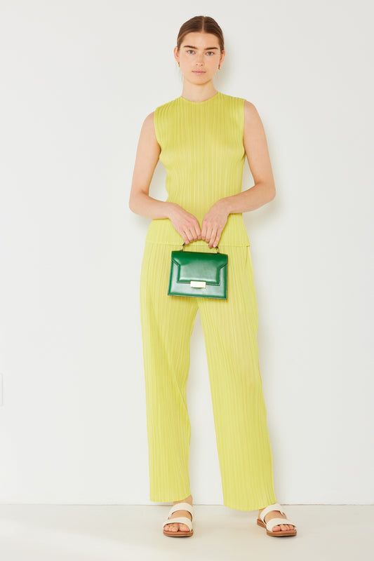 Allure Pleated Straight-Leg Pant