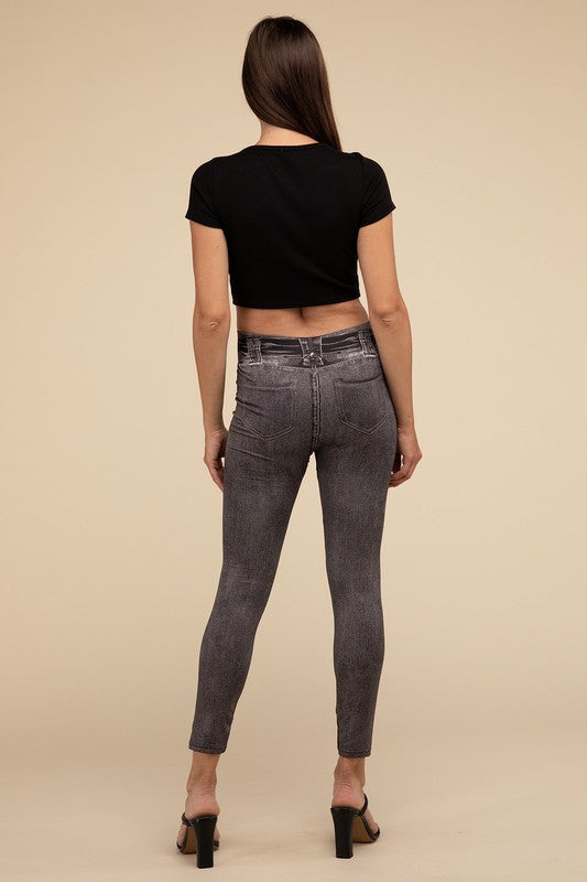 L & A Denim Leggings