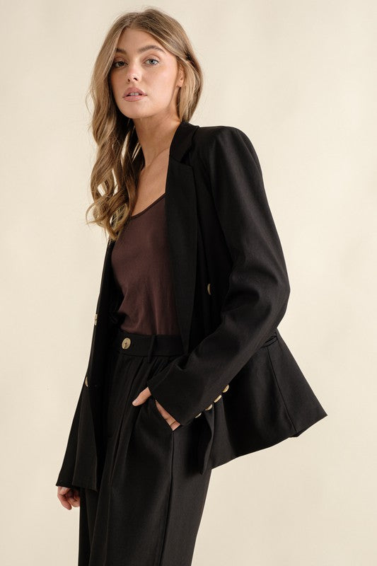 Double Button Blazer Jacket